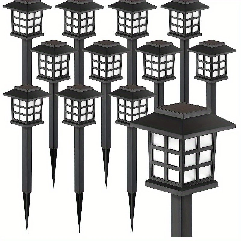 SolarGlow Pathway Lights - Pack de 12