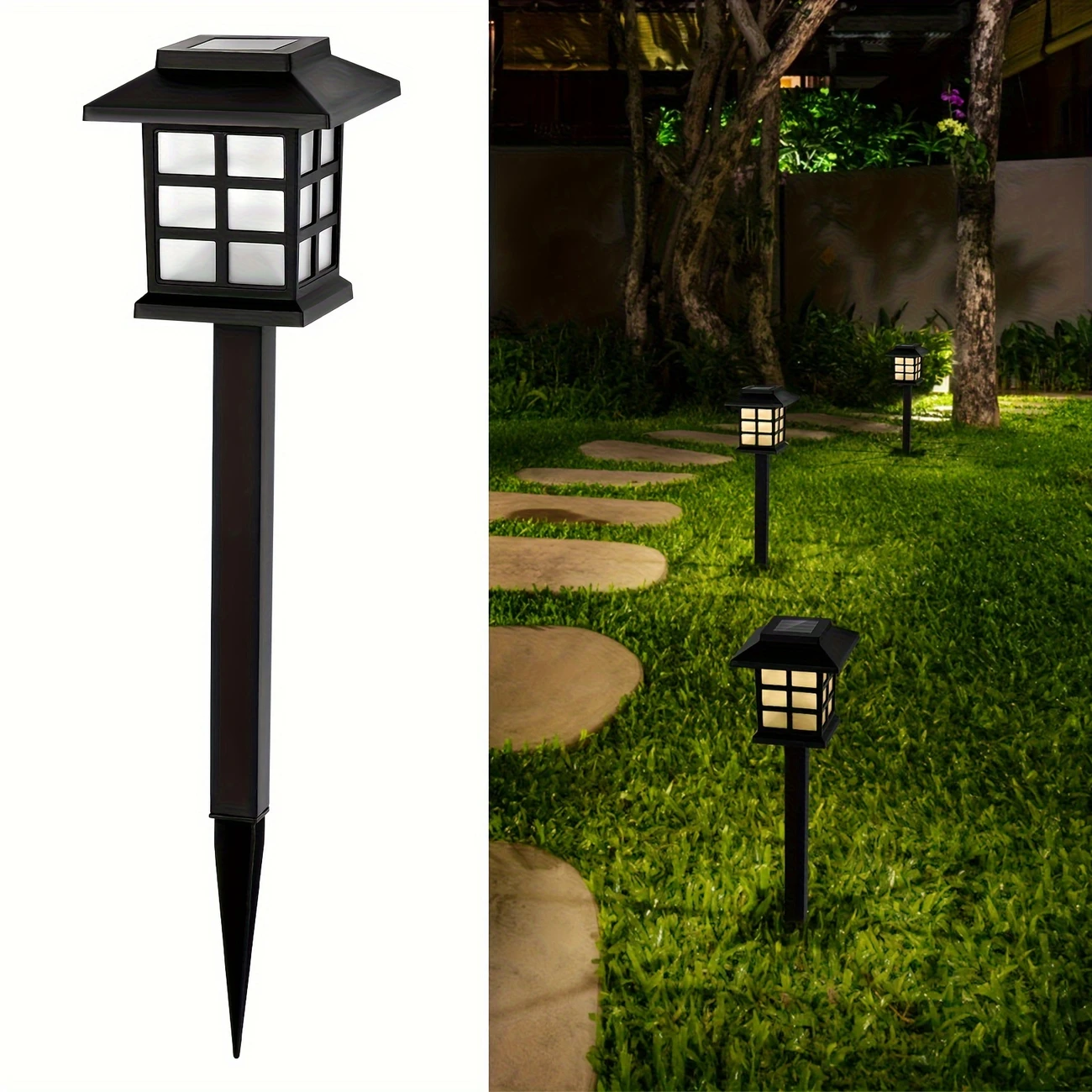 SolarGlow Pathway Lights - Pack de 12