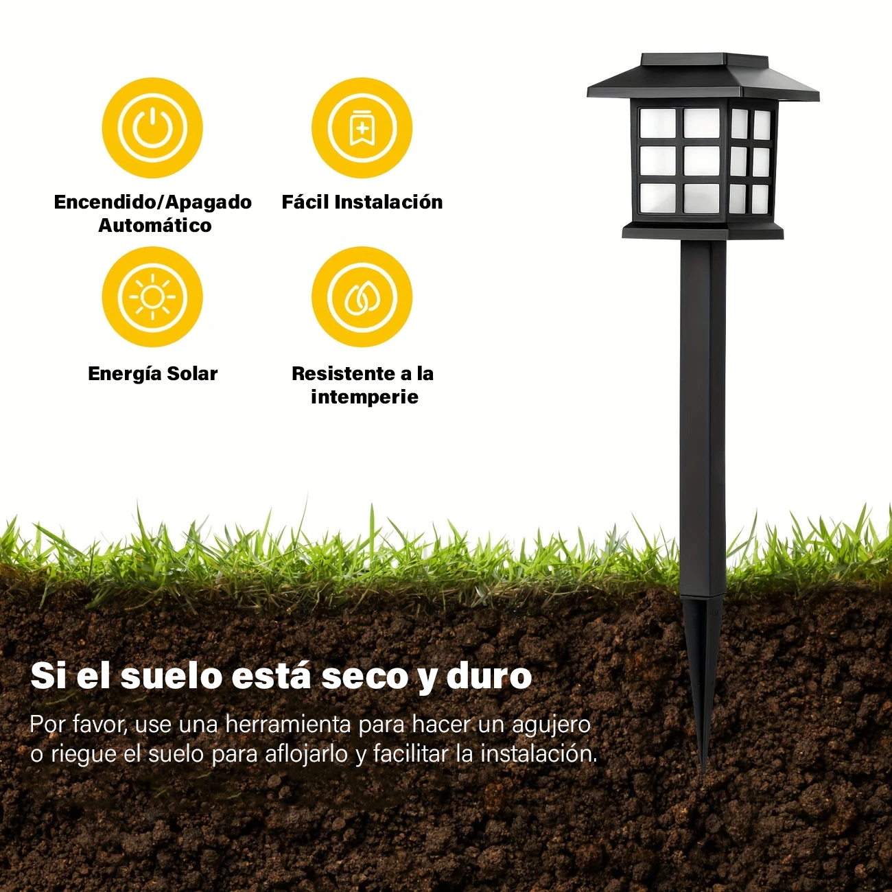 SolarGlow Pathway Lights - Pack de 12