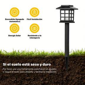 SolarGlow Pathway Lights - Pack de 12