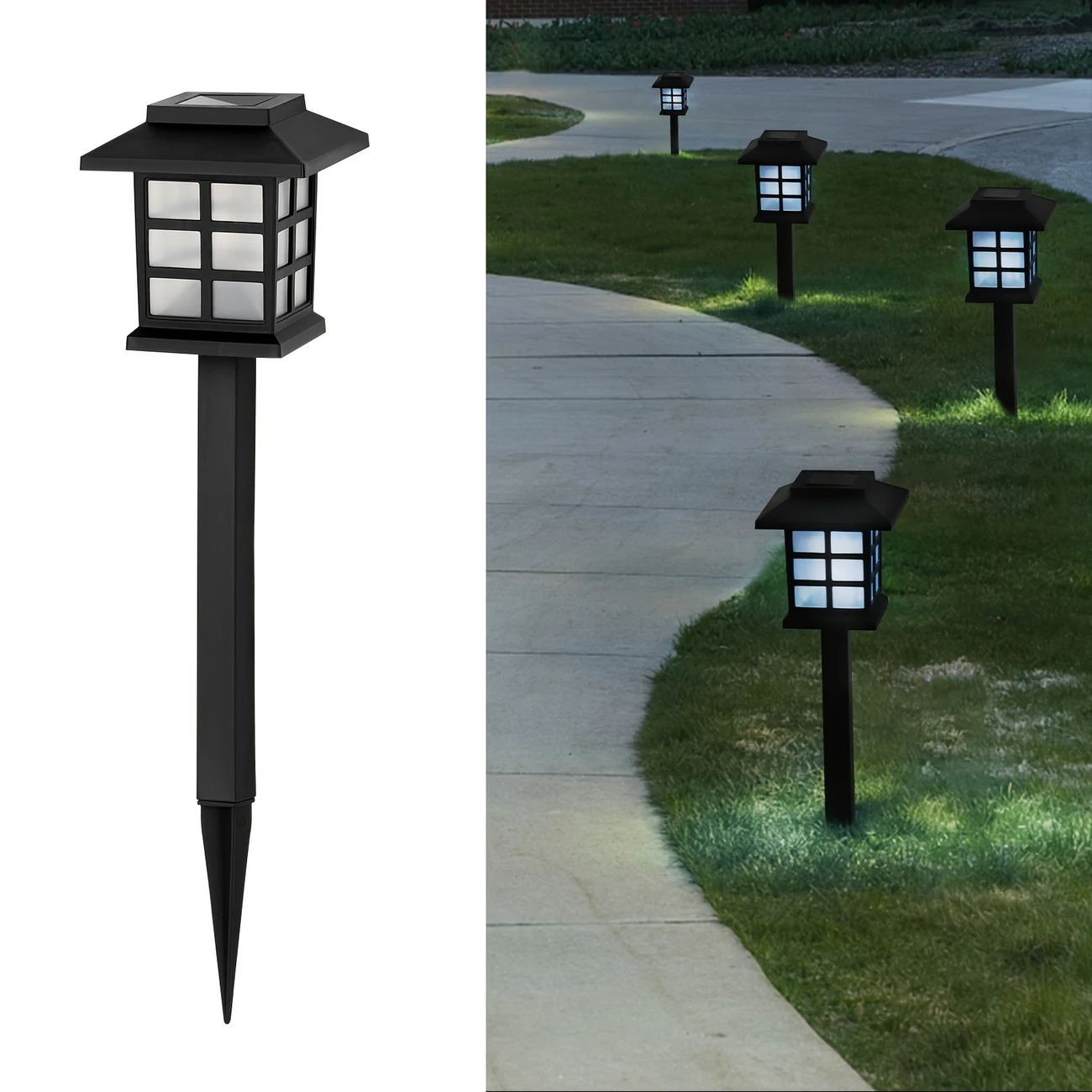 SolarGlow Pathway Lights - Pack de 12