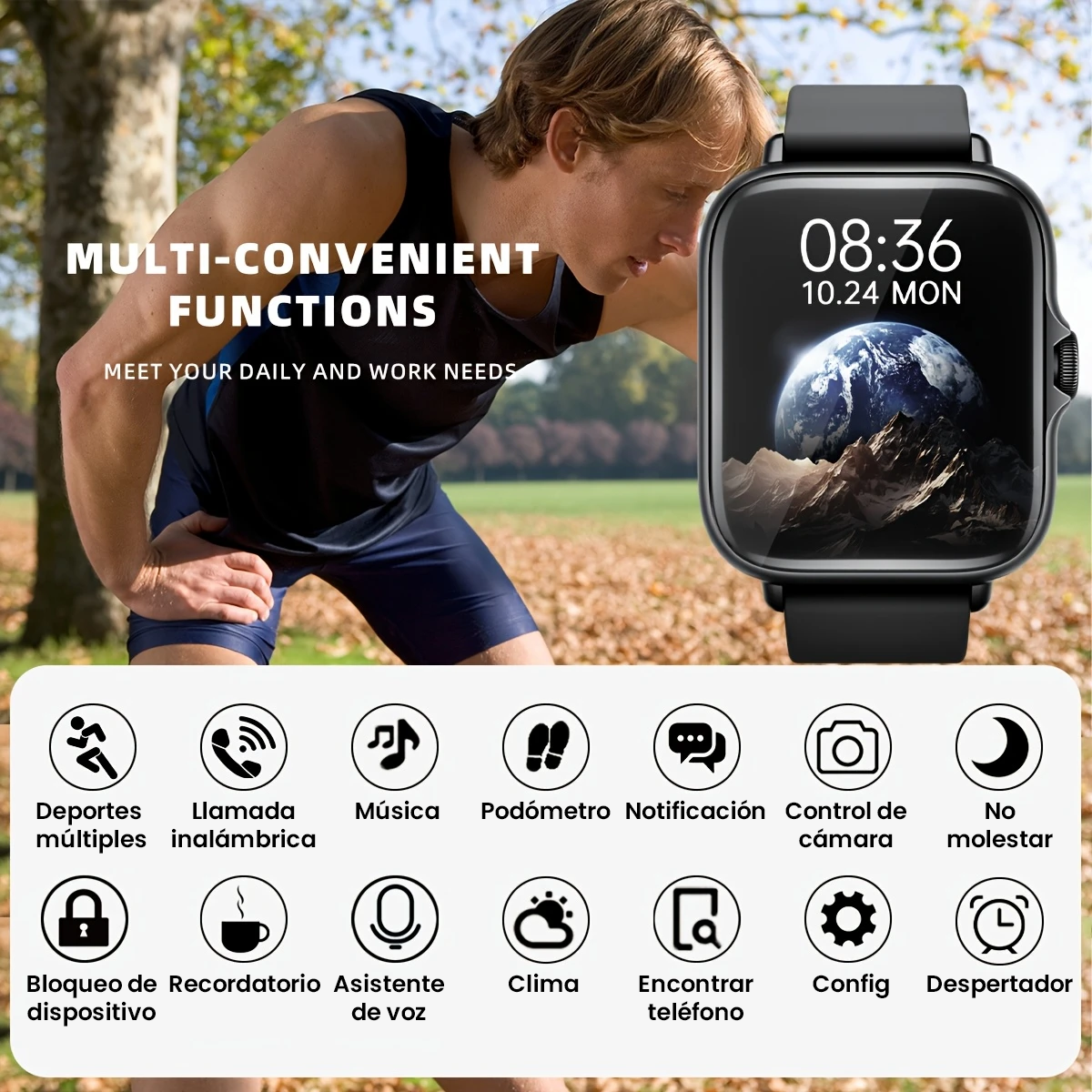 PulseX Smartwatch Impermeable