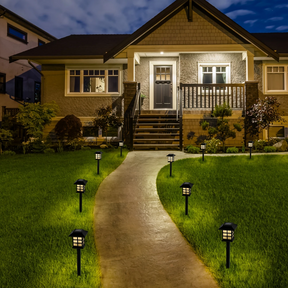 SolarGlow Pathway Lights - Pack de 12